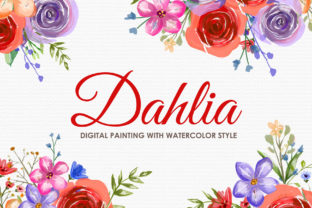 Dahlia Watercolor Floral Style Clipart: Practical Integration for Creative Projects