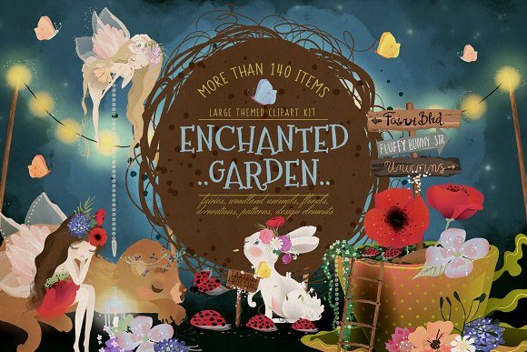 Enchanted Garden: Evaluating a Comprehensive Fantasy Clipart Collection