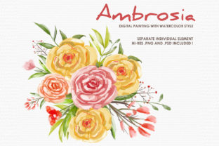 Exploring Ambrosia Watercolor Floral Style Clipart: A Designer’s Best Friend