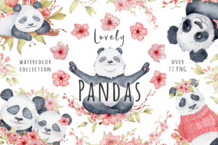 Exploring the Lovely Pandas and Sakura Watercolor Set for Creative Designers