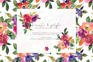 Hand Painted Vibrant Watercolor: A Versatile Floral Clipart Collection