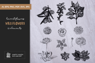 Introducing Lineart Wild Flowers: The Ultimate Valentine’s Day Design Resource for Creatives