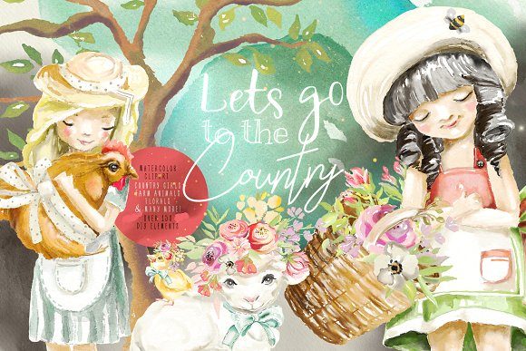 Let’s Go to the Country: Strategic Application of Watercolor Assets for Brand Identity