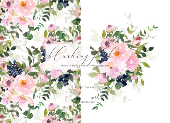 Romantic Floral Clipart: A Versatile Design Resource for Creative Projects