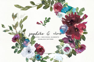 Sapphire Wine Watercolor Clipart Set: A Strategic Creative Resource for Designers and Entrepreneurs