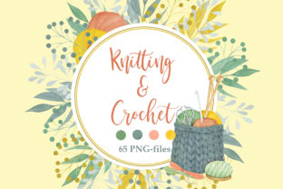 Watercolor Knitting and Crochet Clipart: Creative Resources for Craft Enthusiasts