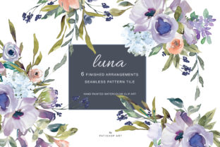Watercolor Light Purple Salmon Florals: A Delicate Touch for Digital and Print Design