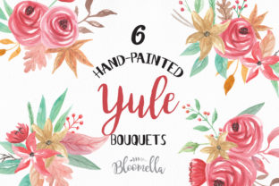 Yule Christmas Watercolour Floral Festive Clipart: A Practical Resource for Creative Professionals